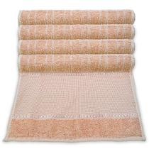 Kit 4 Toalhas P/ Lavabo Mão Banheiro Algodão Alta Absorção Macia Secagem Rápida P/ Salão de Beleza Casa Hotel Decorativo