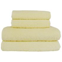 Kit 4 Toalhas Refinatta Flabom 2 Banho + 2 Rosto 100% Algodão Premium Macias e Absorventes Variedade de Cores Flabom