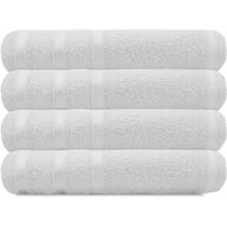 Kit 4 Toalhas Rosto 100% Algodão Salão Manicure Academia SPA 44x70cm - Marcotex Kit 4 Toalhas Rosto 100% Algodão Salão Manicure Academia SPA 44x70cm - Marcotex