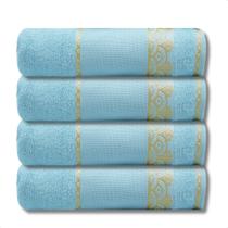 Kit 4 Toalhas Rosto Grande Grossas Macia Premium Etamine