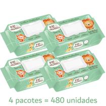 Kit 4 Toalhas Umedecidas Bebe Orgânico - BB Orgânico