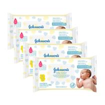 Kit 4 Toalhas Umedecidas Johnson's Baby Recém Nascido 96 Unidades