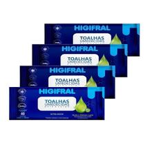 Kit 4 Toalhas Umedecidas Para Adulto Higifral 120 Unidades Kit 4 Toalhas Umedecidas Para Adulto Higifral 120 Unidades