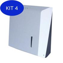 Kit 4 Toalheiro Porta Papel Toalha Dispenser Br. Aço Carbono
