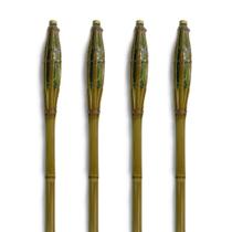 Kit 4 Tocha Bambu Decoração Casa Jardim Iluminação