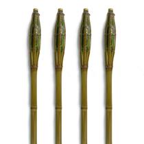 Kit 4 Tochas De Bambu Iluminação Decoração Luau Festa 130cm