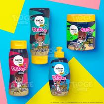 Kit 4 ToDeCachinho Kids Cabelos Ondulados Cacheados Crespos Infantil Shampoo + Condicionador + Ativador + Gelatina - Salon Line