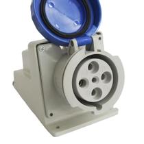 Kit 4 Tomada De Sobrepor 3p+t 63a 200/250v Azul N4509 Steck