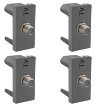 Kit 4 Tomadas Antena Tv Pial Plus+ Cz - Qualidade Legrand