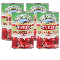 Kit 4 Tomate Pelado DIVELLA 400g - 100% Italiano Kit 4 Tomate Pelado DIVELLA 400g - 100% Italiano