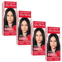 Kit 4 Tonalizante Alfaparf Alta Moda 10 Preto Kit 4 Tonalizante Alfaparf Alta Moda 10 Preto