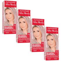 Kit 4 Tonalizante Alfaparf Alta Moda 1021 Louro Extra Claro Irisé Kit 4 Tonalizante Alfaparf Alta Moda 1021 Louro Extra Claro Irisé