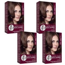 Kit 4 TONALIZANTE HASKELL 670 LOURO ESCURO MARROM