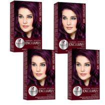 Kit 4 TONALIZANTE HASKELL 826 LOURO CLARO VIOLETA VERMELHO