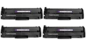 Kit 4 toner 105a compatível para w1105a 105a 107w 135a