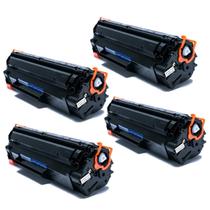 Kit 4 Toner Compatível Ce285a cb435a cb436a Para P1102w M1132 M1212 Universal