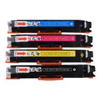 Kit 4 Toner Compatível CE310A CE311A CE312A CE313A 126A CF350 351 352 353 130a CP1025 CP1025NW CP1020 M176 M175