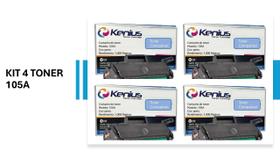 Kit 4 toner compatível para w1105a 105a 107w 135a