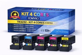 Kit 4 Toners Compatíveis Com KYOCERA TK5232 P5021 M5521 Kit 4 Toners Compatíveis Com KYOCERA TK5232 P5021 M5521