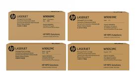 Kit 4 Toners E55040 E57540 W9060MC W9061MC W9062MC W9063MC PRETO CIANO AMARELO MAGENTA Kit 4 Toners E55040 E57540 W9060MC W9061MC W9062MC W9063MC PRETO CIANO AMARELO MAGENTA
