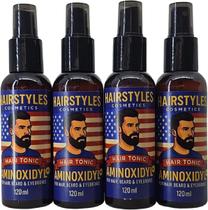 Kit 4 Tonicos Aminoxidyl Crescimento Capilar 480ml Cavier