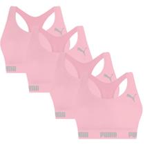 Kit 4 Top Com Costas Nadador Sem Costura Sem Bojo Modelo Esportivo Fitness Para Academia