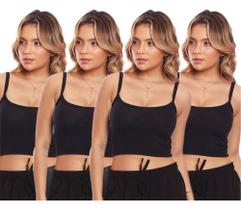 Kit 4 Tops Fitness Alcinha Feminino Lisa Básica Casual Kit 4 Tops Fitness Alcinha Feminino Lisa Básica Casual