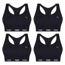 Kit 4 Tops Puma Nadador Com Bojo Feminino