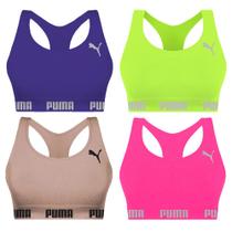 Kit 4 Tops Puma Nadador Sem Costura Feminino