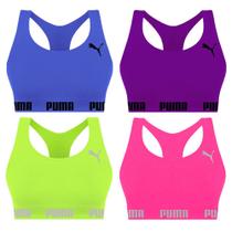 Kit 4 Tops Puma Nadador Sem Costura Feminino