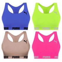 Kit 4 Tops Puma Nadador Sem Costura Feminino
