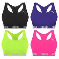 Kit 4 Tops Puma Nadador Sem Costura Feminino