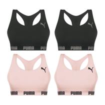 Kit 4 Tops Puma Nadador Sem Costura Feminino