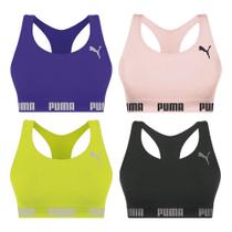 Kit 4 Tops Puma Nadador Sem Costura Feminino