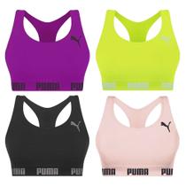 Kit 4 Tops Puma Nadador Sem Costura Feminino