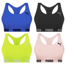 Kit 4 Tops Puma Nadador Sem Costura Feminino