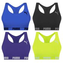 Kit 4 Tops Puma Nadador Sem Costura Feminino