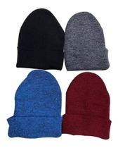 Kit 4 Touca Gorro Lã Frio Adulto Unissex Moda Inverno Sortidos