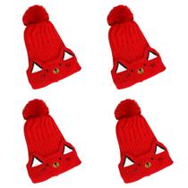 kit 4 toucas gorro infantil de pompom bichinho para menino menina forrada escolha a sua kit 4 toucas gorro infantil de pompom bichinho para menino menina forrada escolha a sua