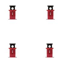 Kit 4 trava disjuntor din de 80-125a mono-bi-tripolar