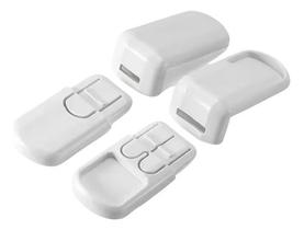 Kit 4 Travas ABS Para Gavetas Armários Proteção Infantil Kit 4 Travas ABS Para Gavetas Armários Proteção Infantil