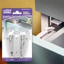 Kit 4 travas para gavetas internas drawer Look segurança para crianças - invisivel no móvel - Fabe