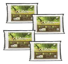 Kit 4 Travesseiro Evolatex Alto Kit 4 Travesseiro Evolatex Alto