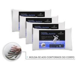 Kit 4 Travesseiro Nasa Antialérgico Super Macio Admirare
