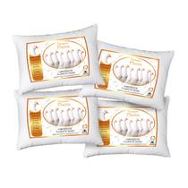 Kit 4 Travesseiro Penas E Plumas De Ganso Anti Alergico