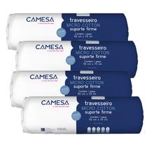 Kit 4 Travesseiros a Vácuo Cotton Plus 180 Fios Suporte Extra Firme 50x70cm Camesa Kit 4 Travesseiros a Vácuo Cotton Plus 180 Fios Suporte Extra Firme 50x70cm Camesa