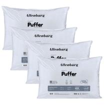 Kit 4 Travesseiros Altenburg Firme Para Dormir de Lado Ultra Macio Levitare Puffer Toque De Algodão