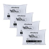 Kit 4 Travesseiros Altenburg Suporte Extra Firme 180 Fios Lavável 50cm x 70cm Branco Kit 4 Travesseiros Altenburg Suporte Extra Firme 180 Fios Lavável 50cm x 70cm Branco