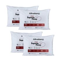 Kit 4 Travesseiros Altenburg Suporte Firme Branco 50x70cm