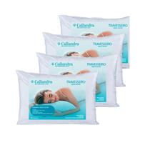 Kit 4 Travesseiros Antialérgico Percal 200 Fios Kit 4 Travesseiros Antialérgico Percal 200 Fios